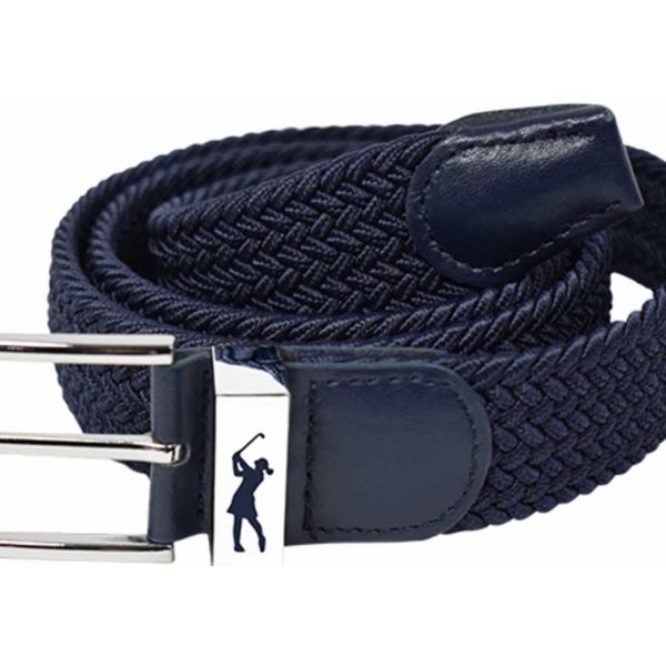 Surprizeshop Navy Stretch Webbing Ladies Golf Belt