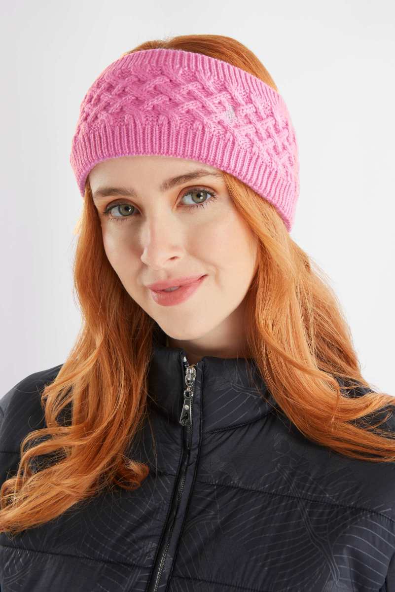 Green Lamb Kensington Fleece Lined Headband - Bubblegum