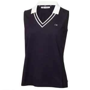 Calvin Klein Delaware Sleeveless Polo Shirt – Navy