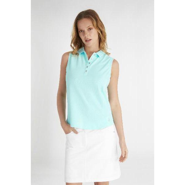 Green Lamb Nadia Club Sleeveless Polo Shirt