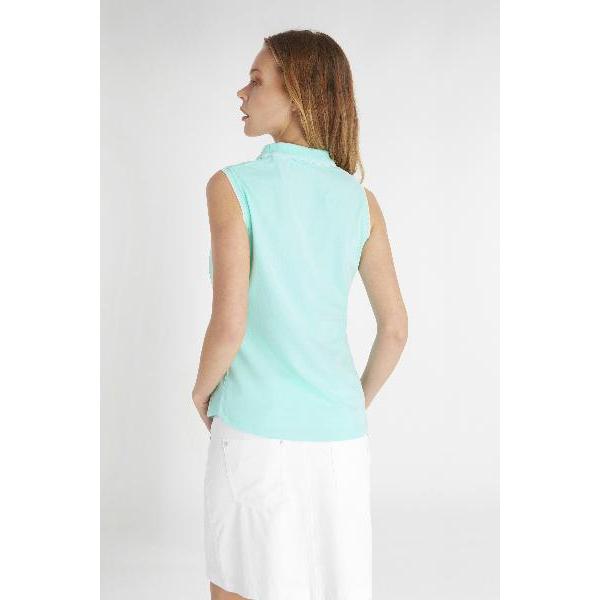 Green Lamb Nadia Club Sleeveless Polo Shirt - Image 4