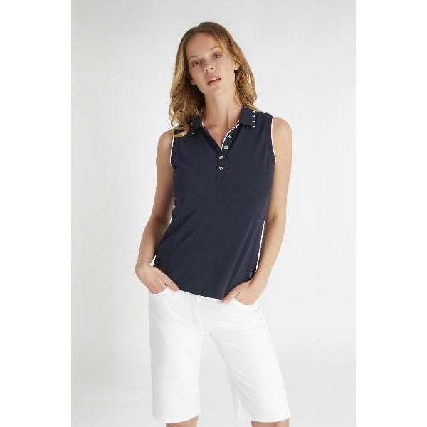 Green Lamb Nadia Club Sleeveless Polo Shirt - Image 5