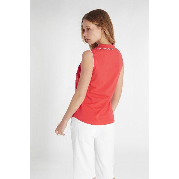 Green Lamb Nadia Club Sleeveless Polo Shirt - Image 9