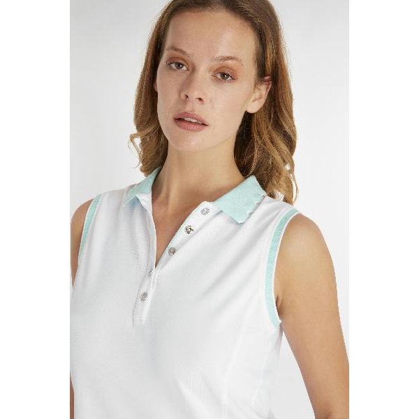 Green Lamb Nadia Club Sleeveless Polo Shirt - Image 12