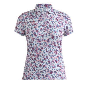 Island Green IGLTS2411 – Ladies All Over ‘Leopard’ Print Polo Shirt