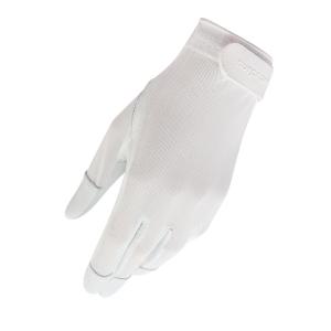 Tan Through Cabretta Leather Sun Glove - White