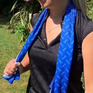 Lady Golfer Golf Towel / Golf Cool Scarf