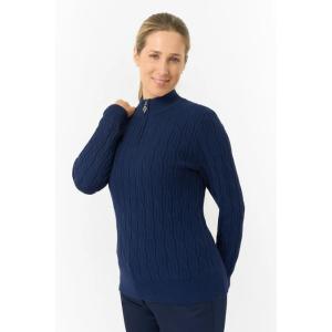 Pure Golf Ladies Sorrell Lined Jumper (Margot Knit) - Navy