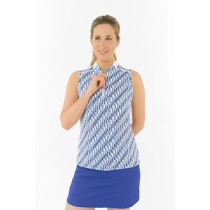 Pure Golf Ellen Sleeveless Polo Golf Shirt - Tidal Wave