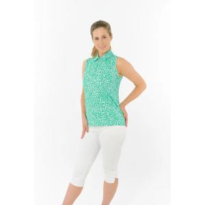 Pure Golf Amity Sleeveless Polo Shirt - Sweet Pea Awe