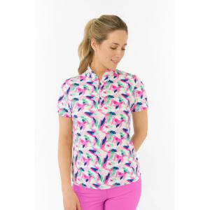 Pure Golf Ellen Short Sleeve Polo Golf Shirt - Portrait of Paradise