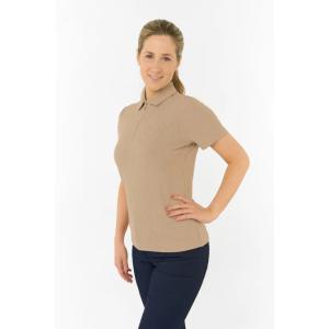 Rebecca Lily PWP Short Sleeve Polo Golf Shirt - Sandstone