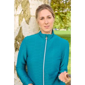 Poppy PWP Textured Ladies Golf Jacket - Teal