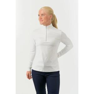 Tranquillity2 Ladies Mid Layer Zip Golf Top - White