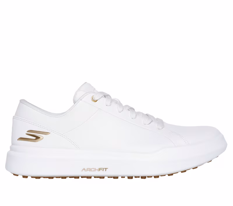 Skechers Waterproof Relaxed Fit: GO GOLF Drive 6 White/Gold - Image 2