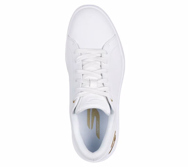 Skechers Waterproof Relaxed Fit: GO GOLF Drive 6 White/Gold - Image 3